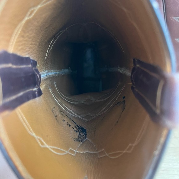 Brown Leather Heeled Boots - Picture 9 of 10